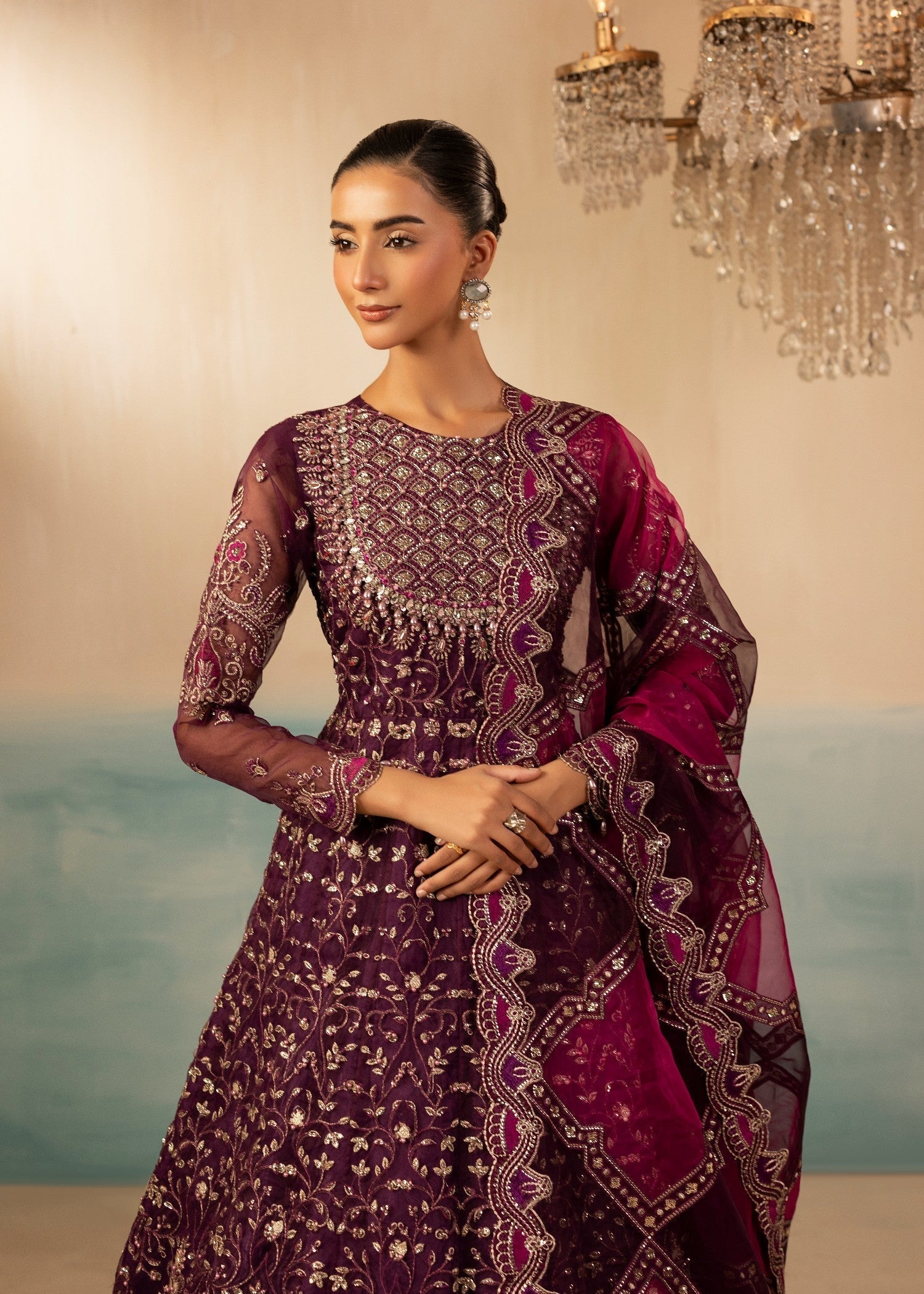 Diara Couture SHAHBANU DF 13 PURPLE Women 3pcs