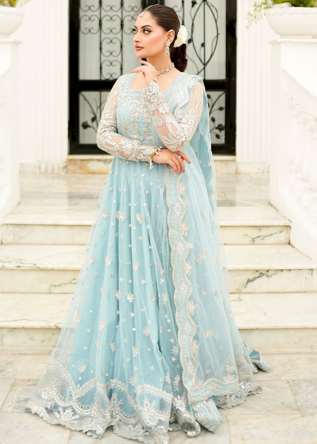 Rang-e-Haya Fiora (Ice Blue) Women 3pcs