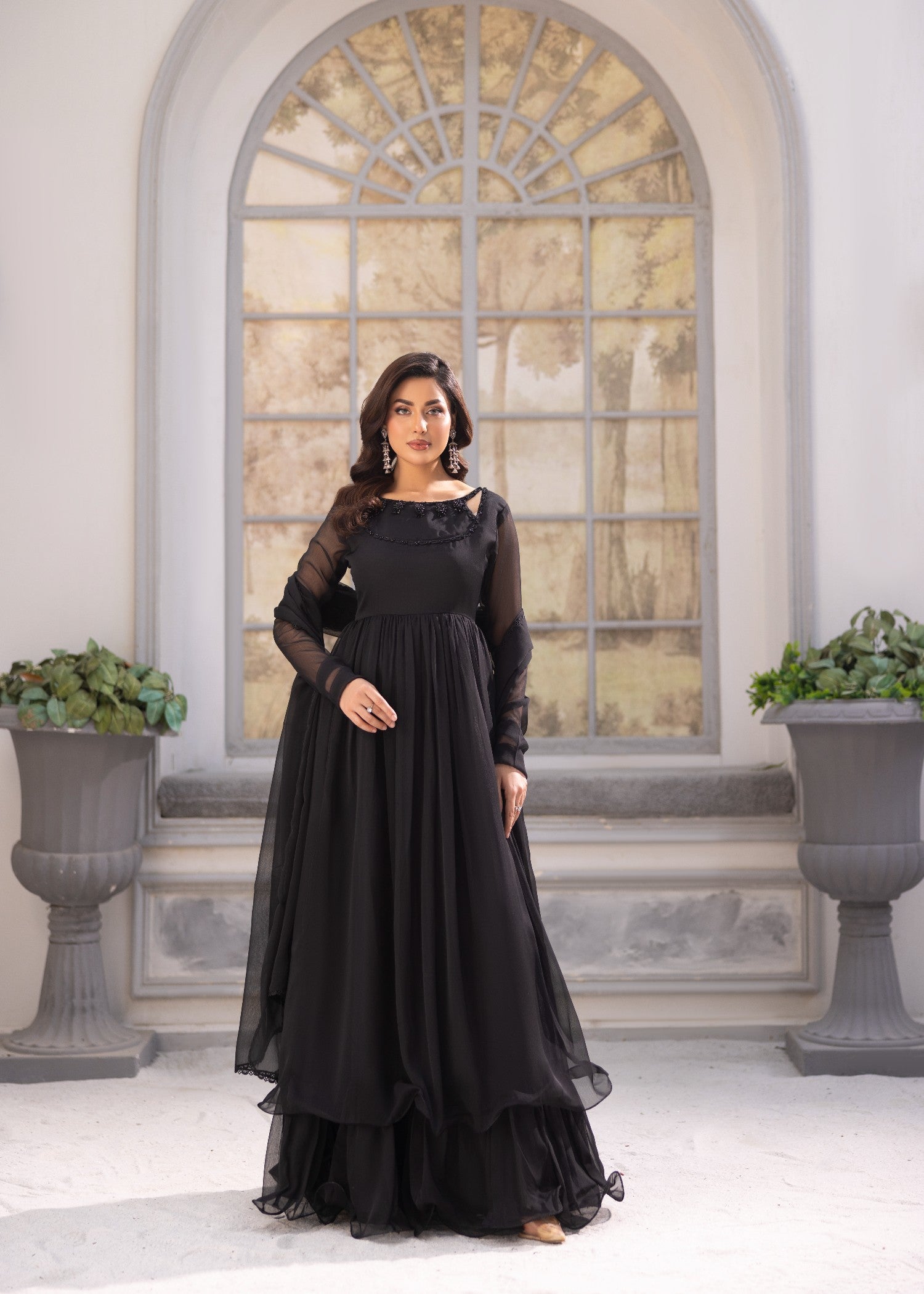 Alyssa BLACK MAXI ALM03 Women 3pcs