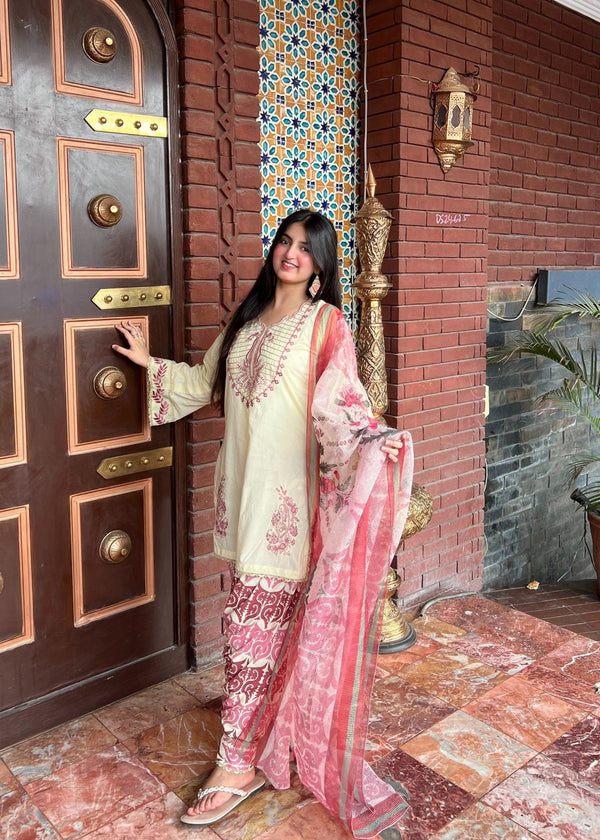 Aroshlay Chaiseled | Lawn Embroidered Women 3pcs