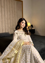 Miss & Mrs White print dote Women 3pcs