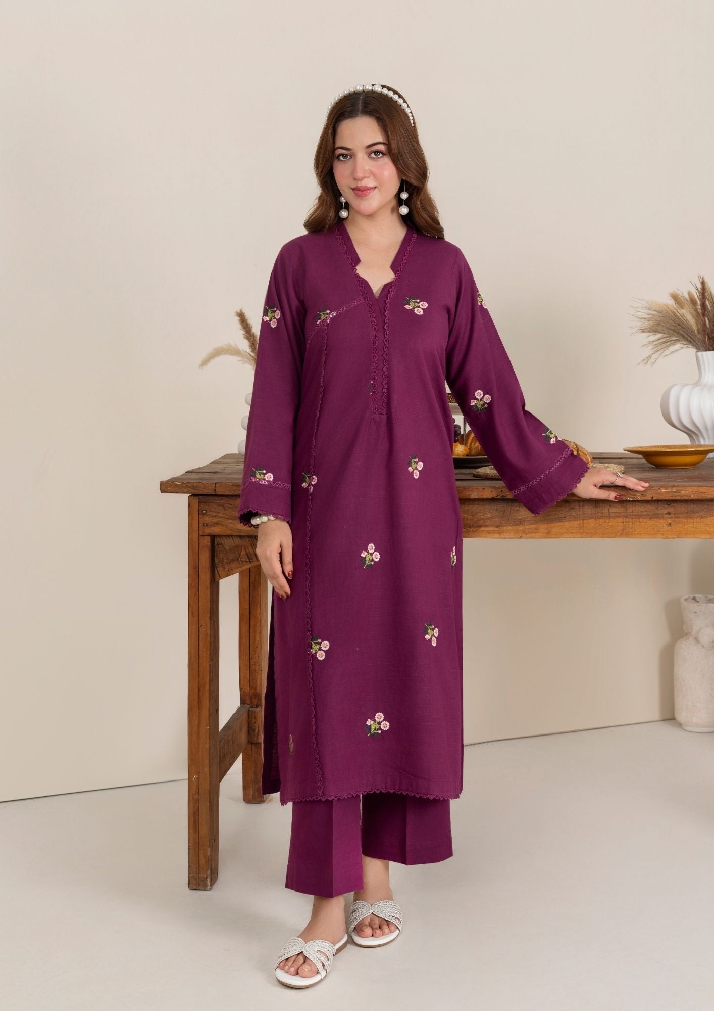 Yolo Pret Multi Embroidered Alpine AML W25 0002 Women 2pcs