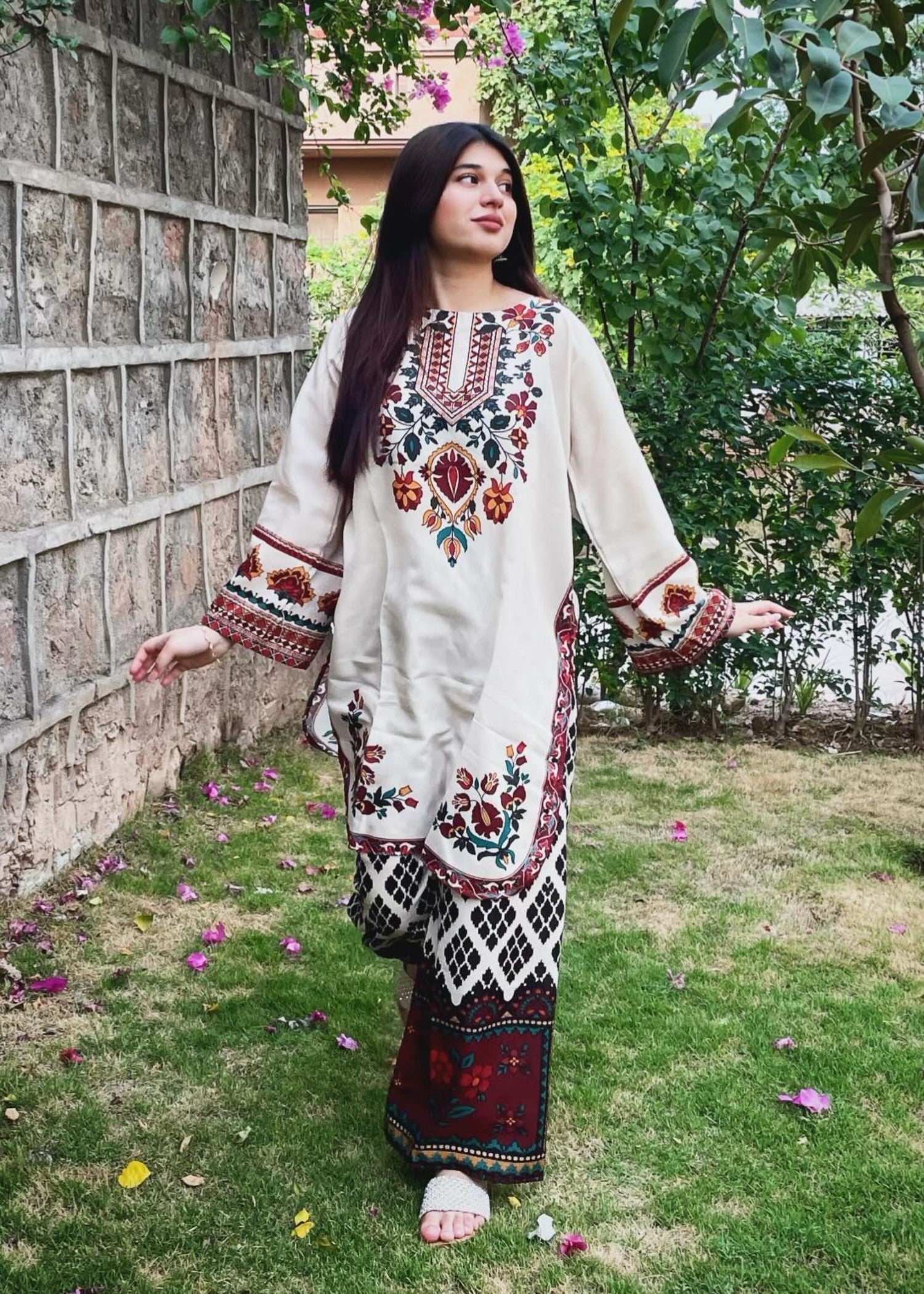 Tehzeeb Libas MEERAB CORD SET Women 2pcs