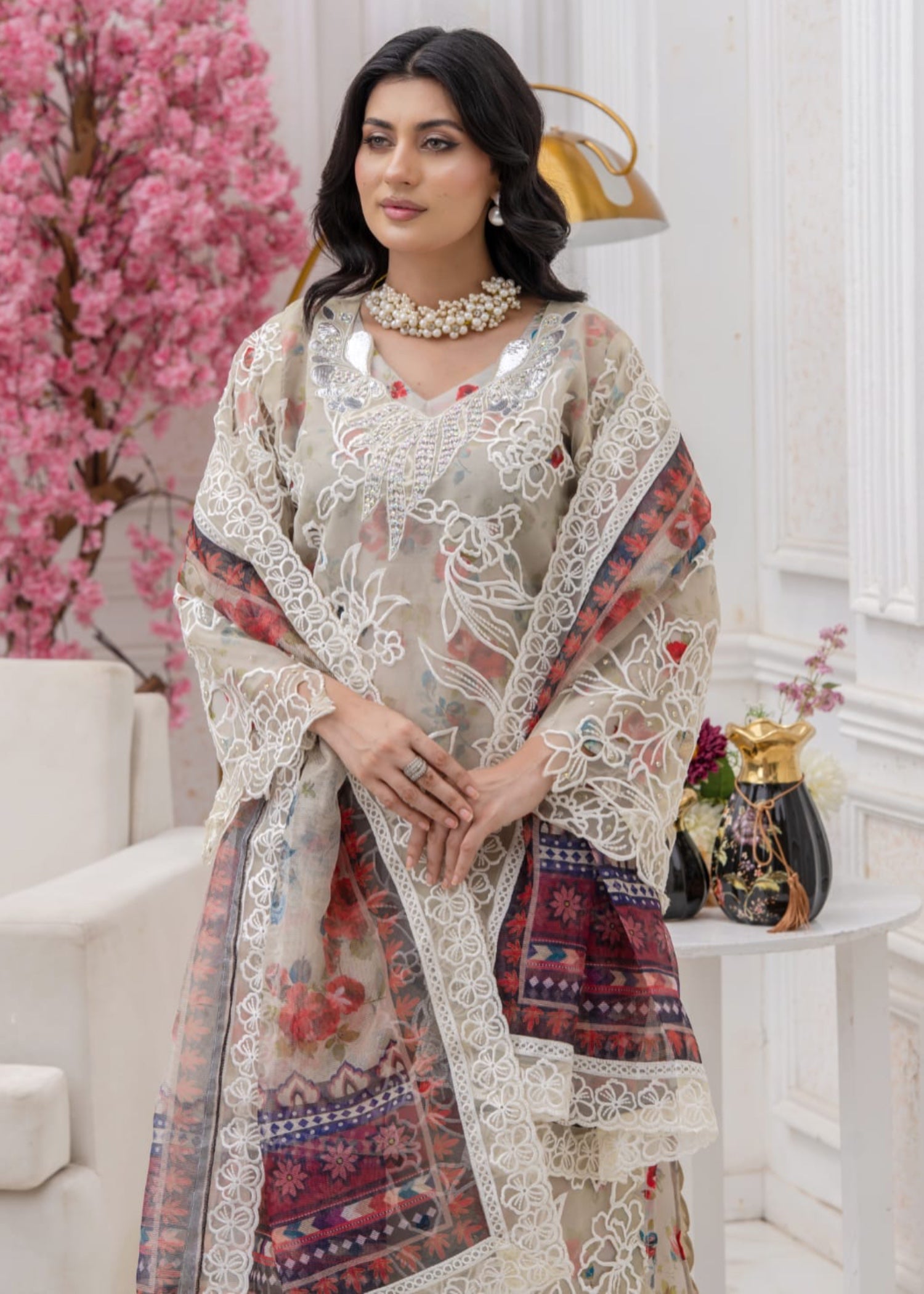 Suits By Sadia Multi floral xpression Women 3pcs