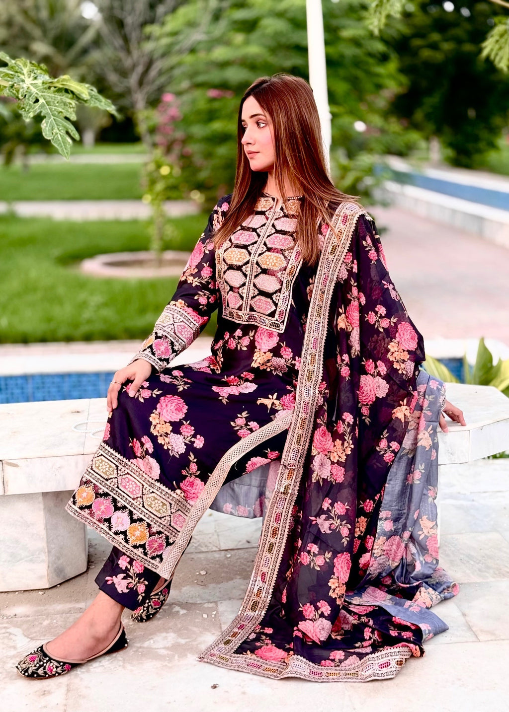 Suits By Sadia Ayesha silk Women 3pcs