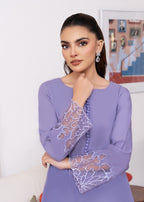 Sahibas By Mirza Calico Lilac Women 2pcs