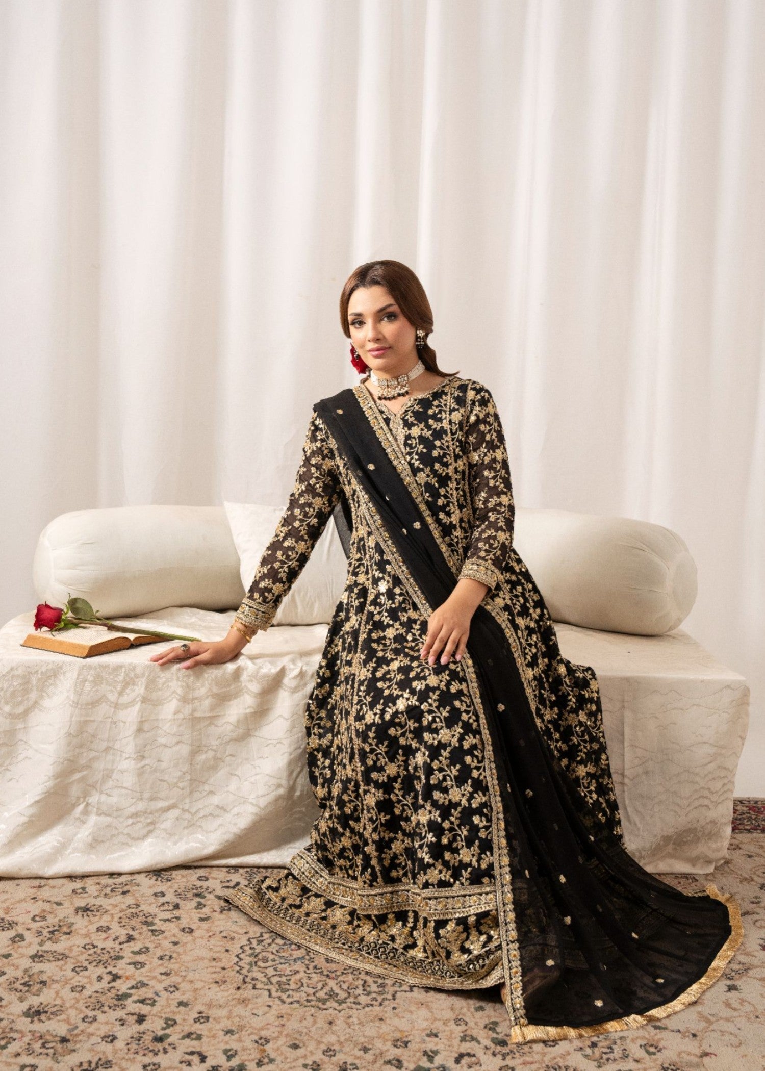 Al-Harir Apparel Rehana Black Women 3pcs