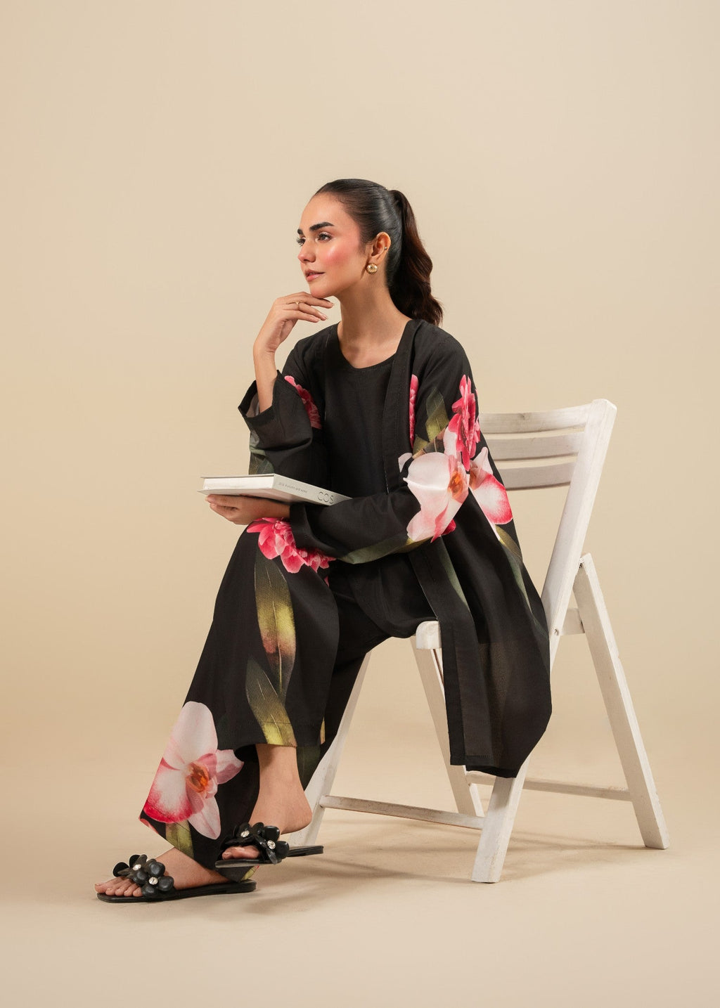 Akhrot Clothing Noir Botanica Women 3pcs