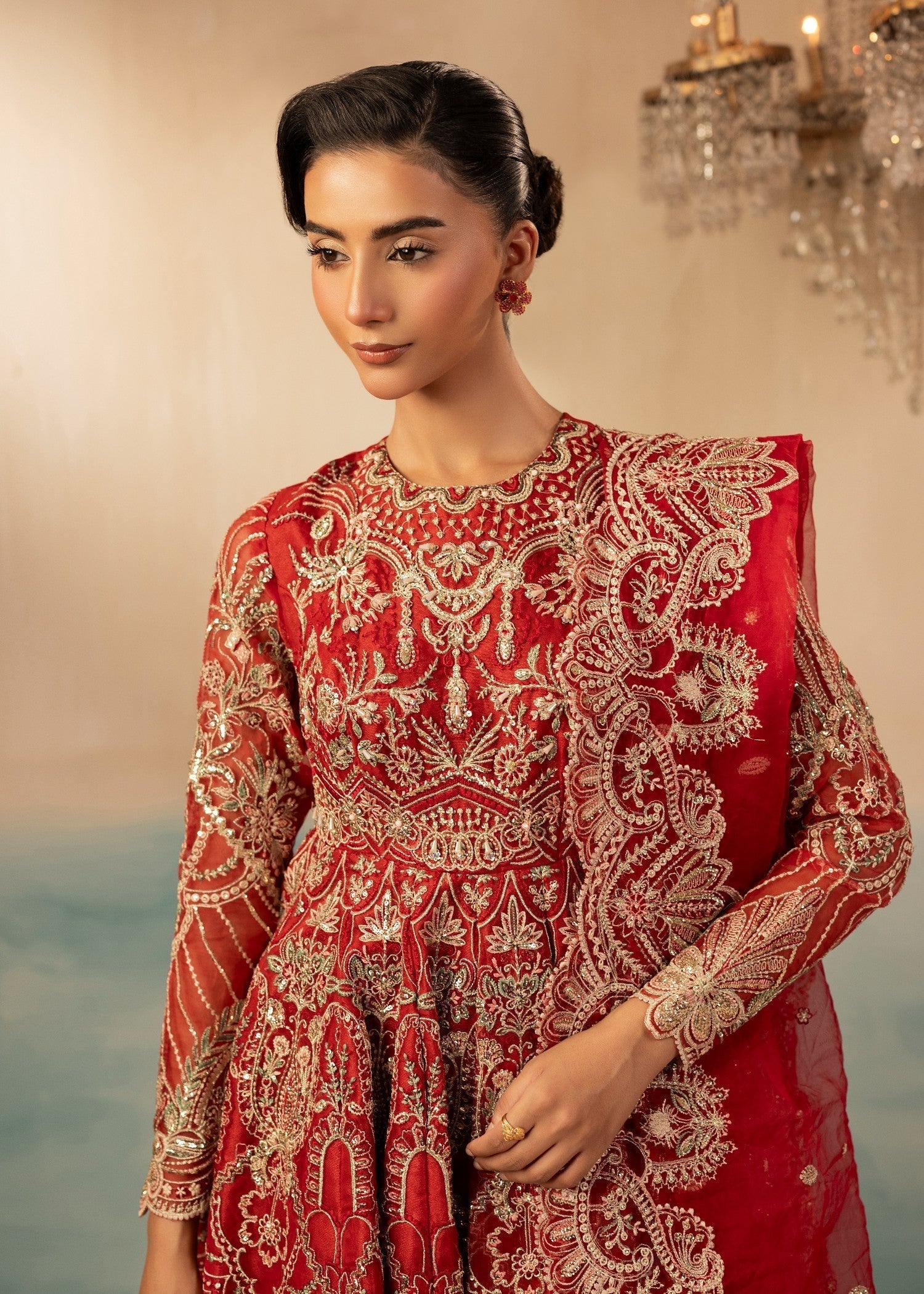 Diara Couture REET DF 45 RED Women 3pcs