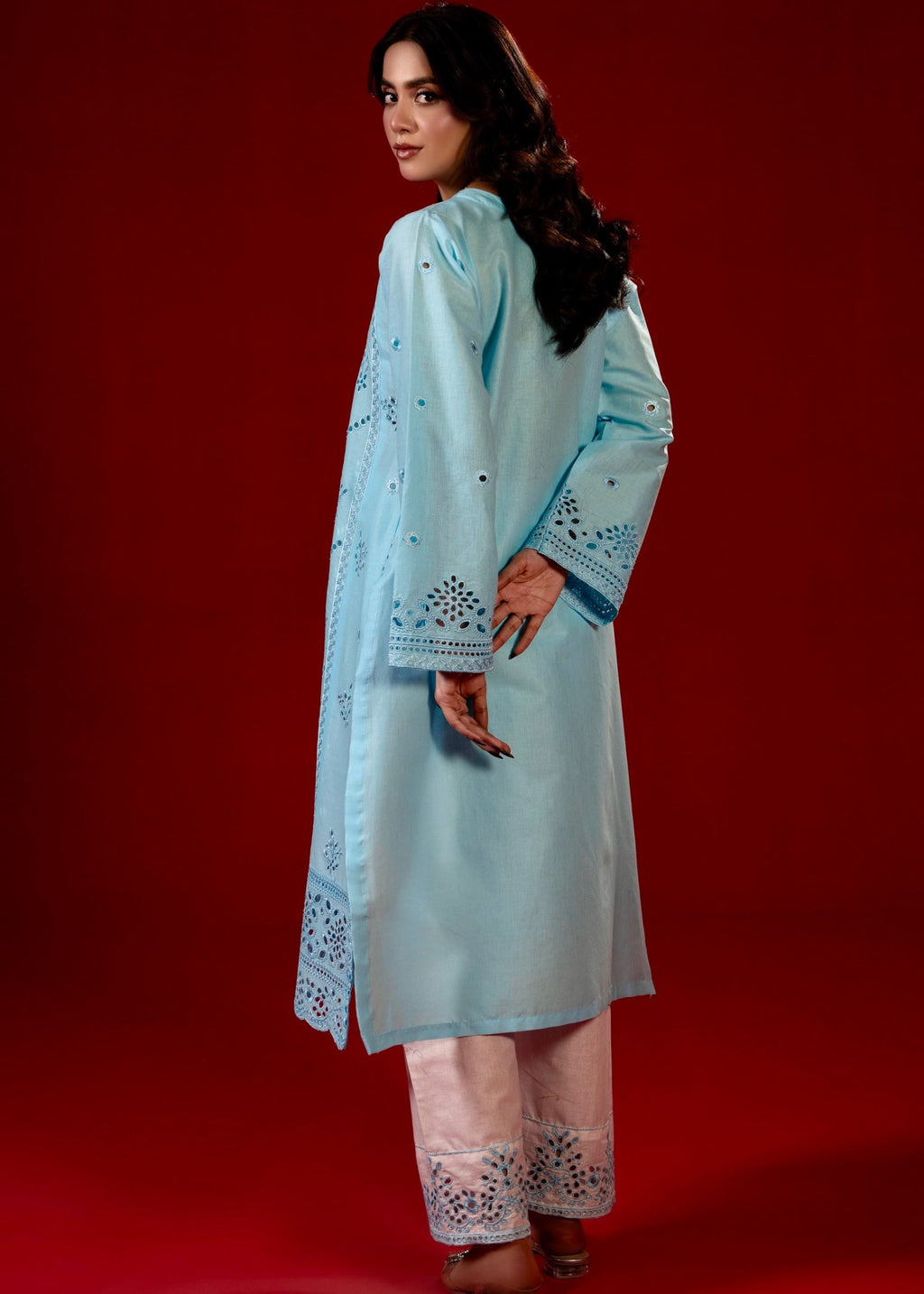 Zeenat & Zoha Sky Blue Women 2pcs