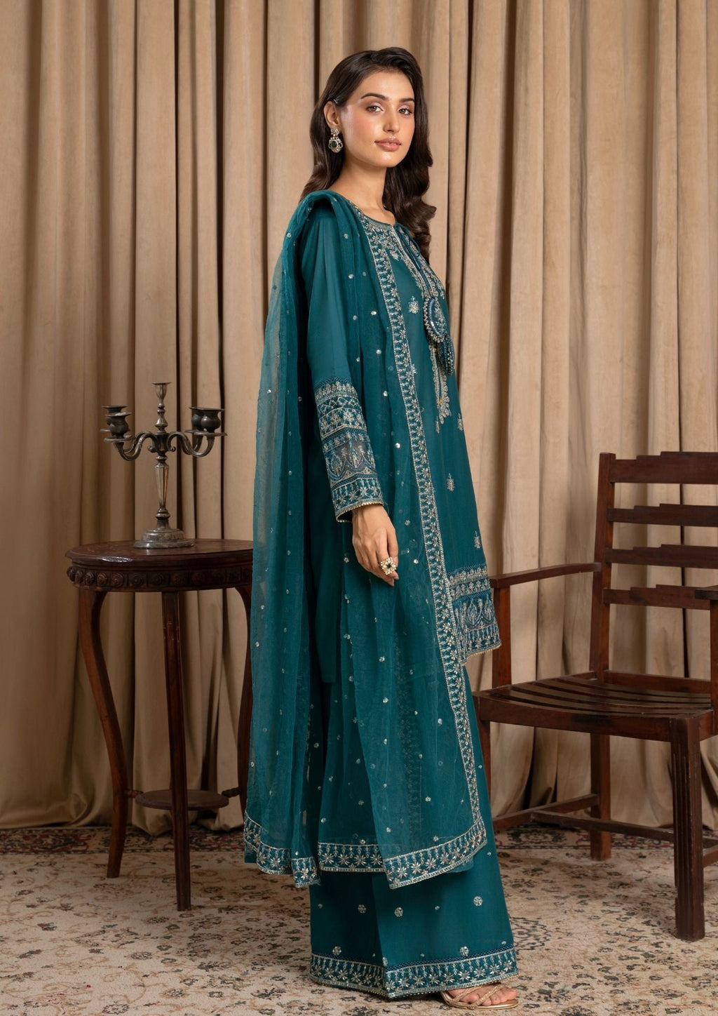 Alfatah Pret Embroidered Lawn ZAUQ S25 0010 Women 3pcs