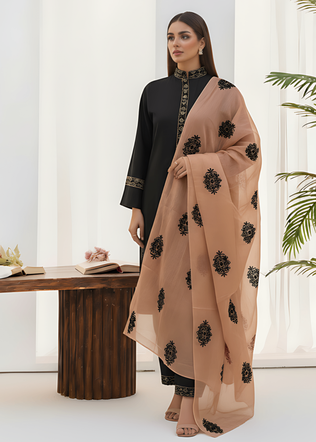 Sahibas By Mirza Darum Black Women 3pcs