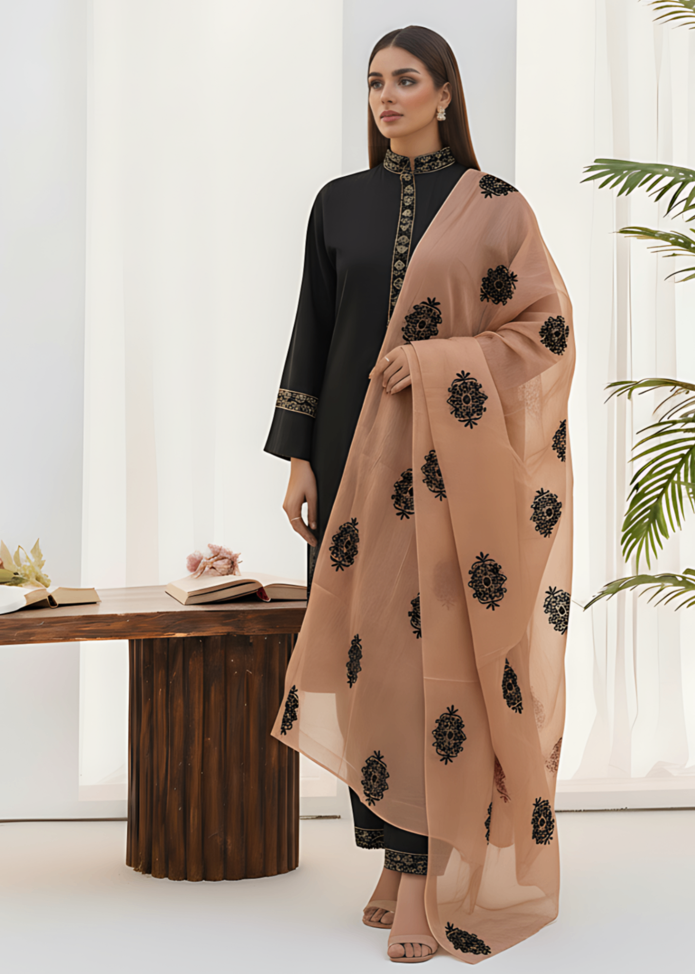 Sahibas By Mirza Darum Black Women 3pcs