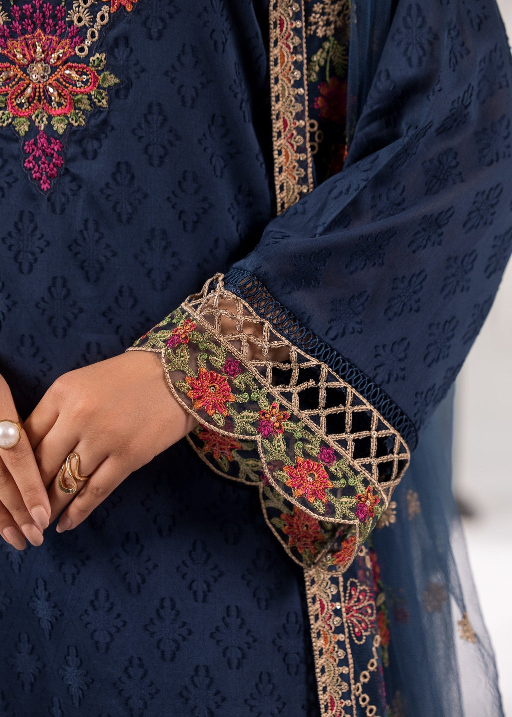 Bin Tayyab (BT006374 BLU 01) Women 3pcs