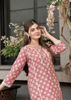 Tehzeeb Libas ZYRA EMBROIDERED PINK Women 2pcs