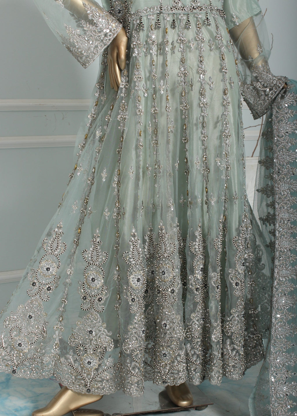 Insiya By Saira Jawad Bridal Maxi Green 216 Women 2pcs