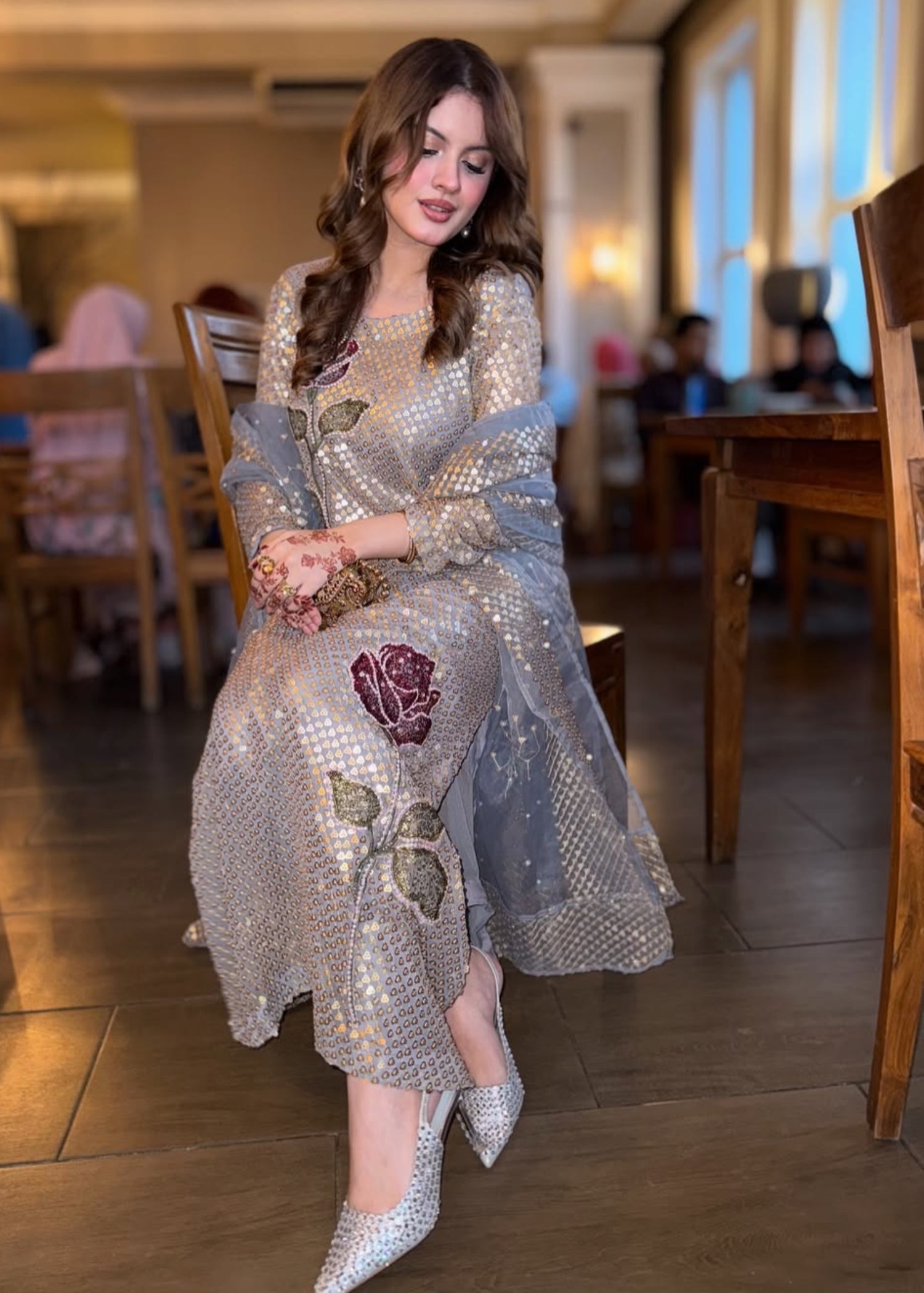 Suits By Sadia Grey sequence Women 3pcs