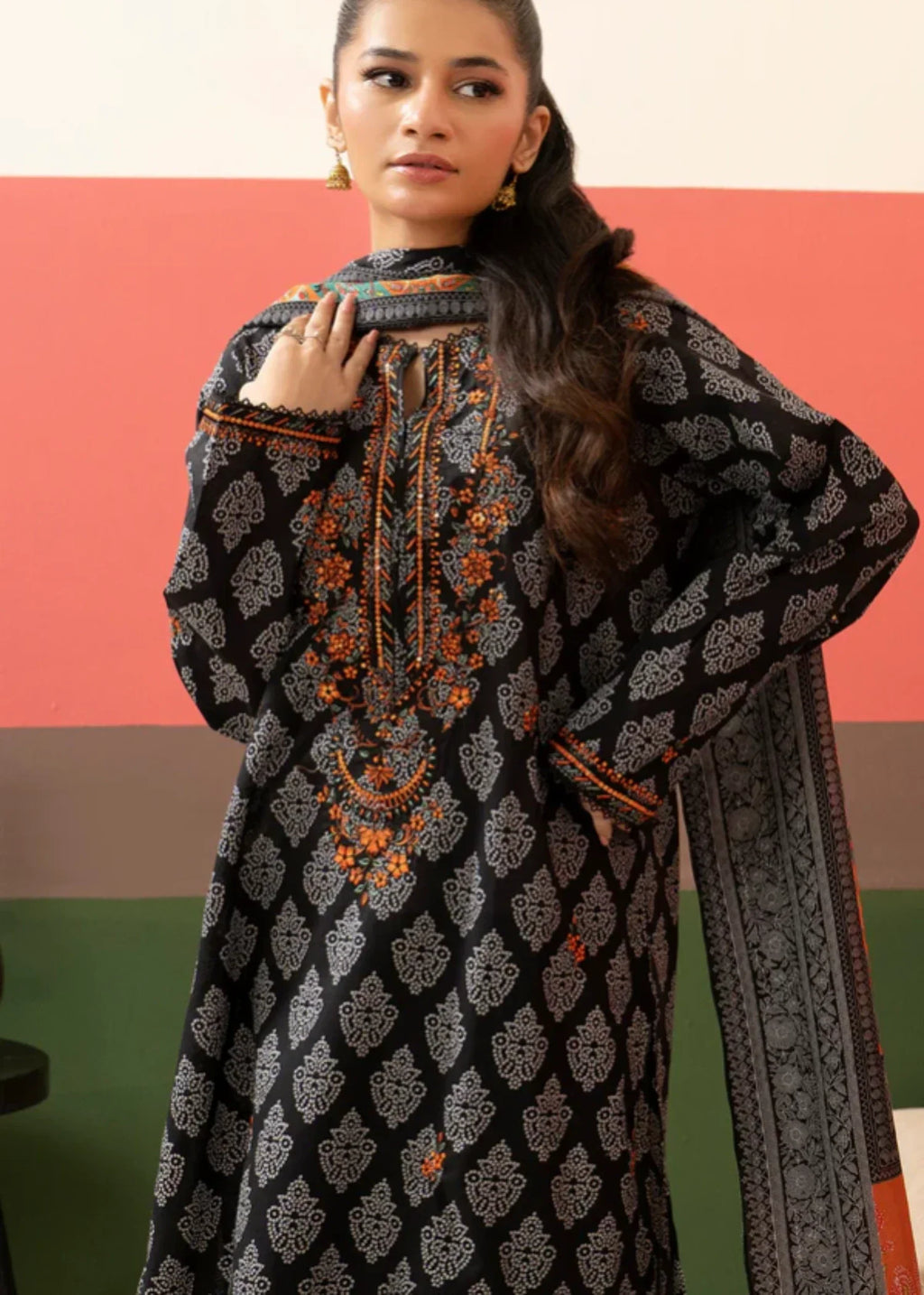 Zellbury Embroidered Kurta Dupatta WPS2521506 Women 3pcs