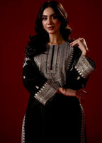 Zeenat & Zoha Silver Sequin Women 2pcs