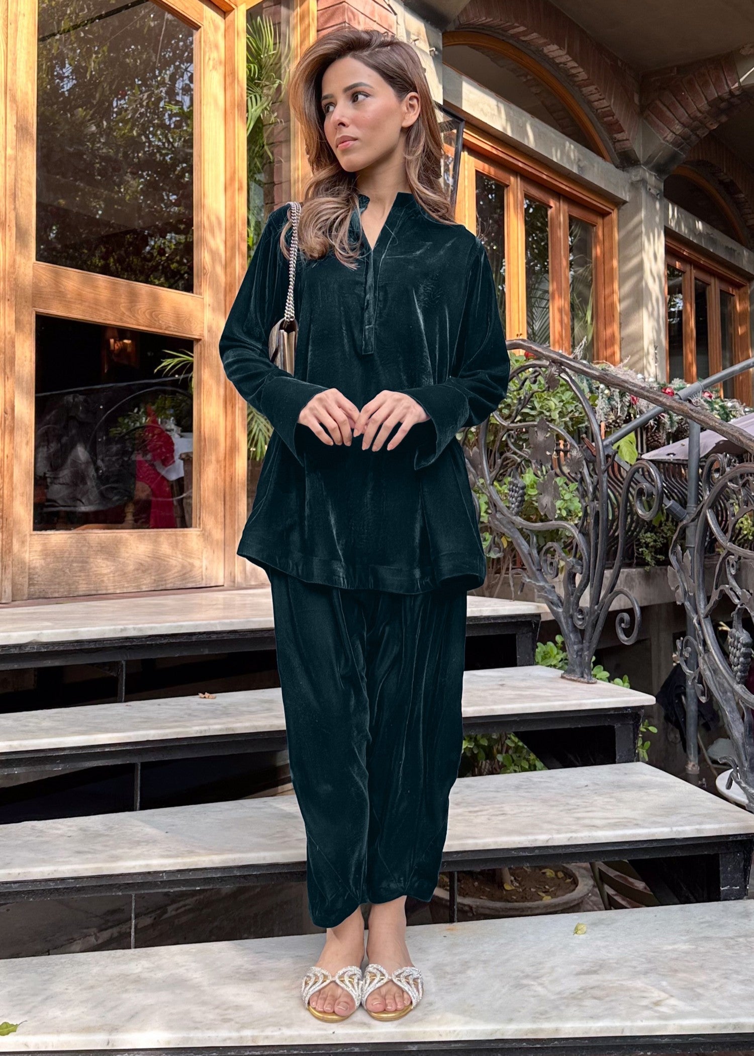 Kiara Midnight Luxe Deep Teal Women 2pcs