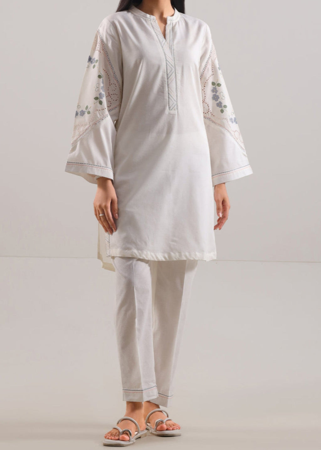 Saya Stitched Embroidered Self Jacquard (Shirt/Trouser) WP2J 941 Women 2pcs