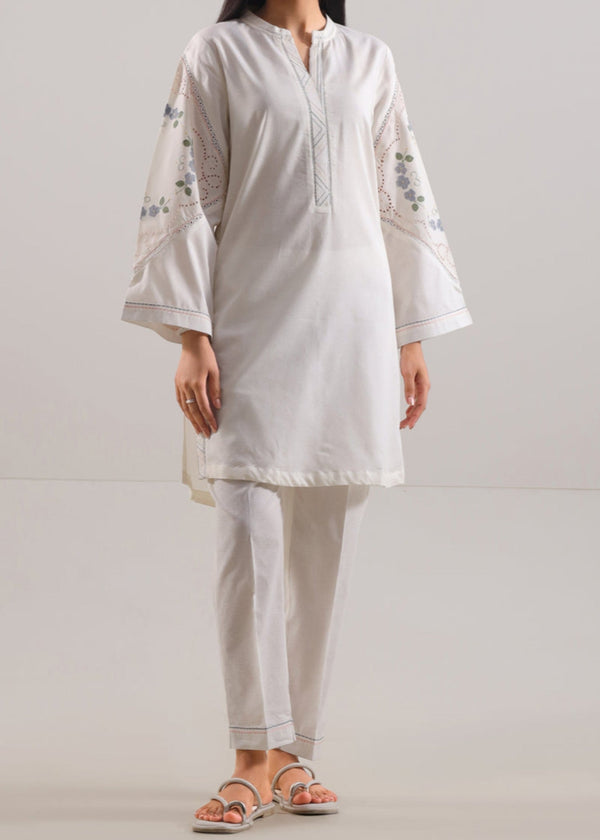 Saya Stitched Embroidered Self Jacquard (Shirt/Trouser) WP2J 941 Women 2pcs