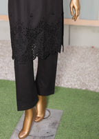 Suntex Fabrics CO ORDS Black Chikan Kari Women 2pcs