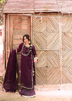 Suits By Sadia Crush purple style Women 3pcs