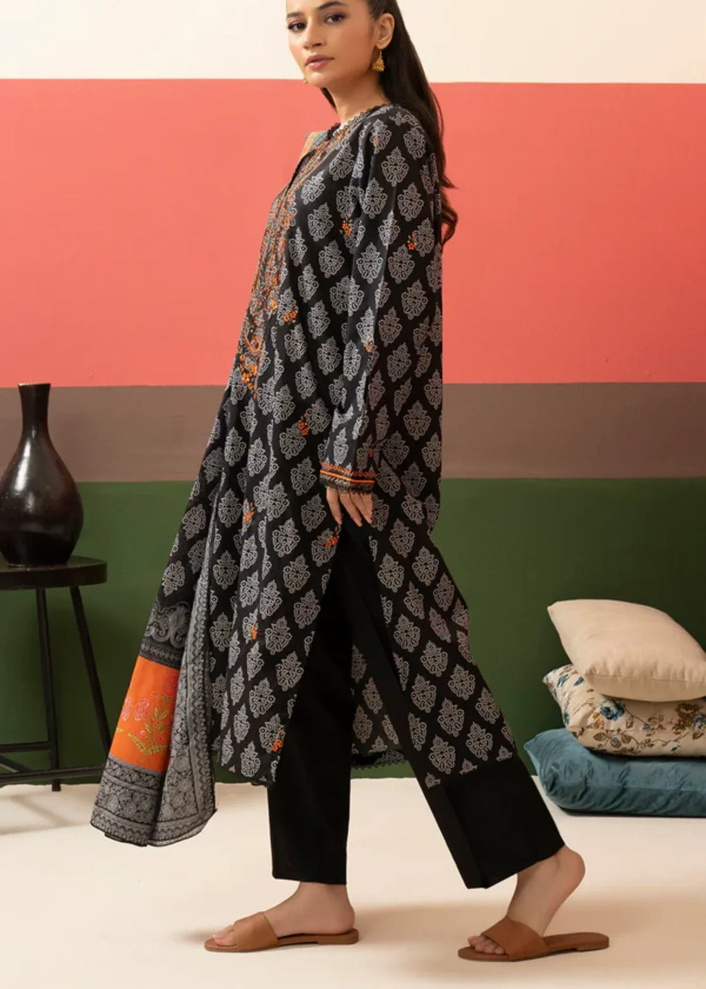 Zellbury Embroidered Kurta Dupatta WPS2521506 Women 3pcs