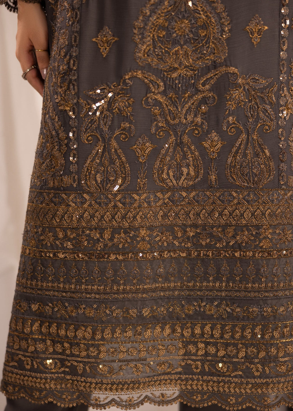 Alyssa GREY SUIT ALN15 Women 3pcs