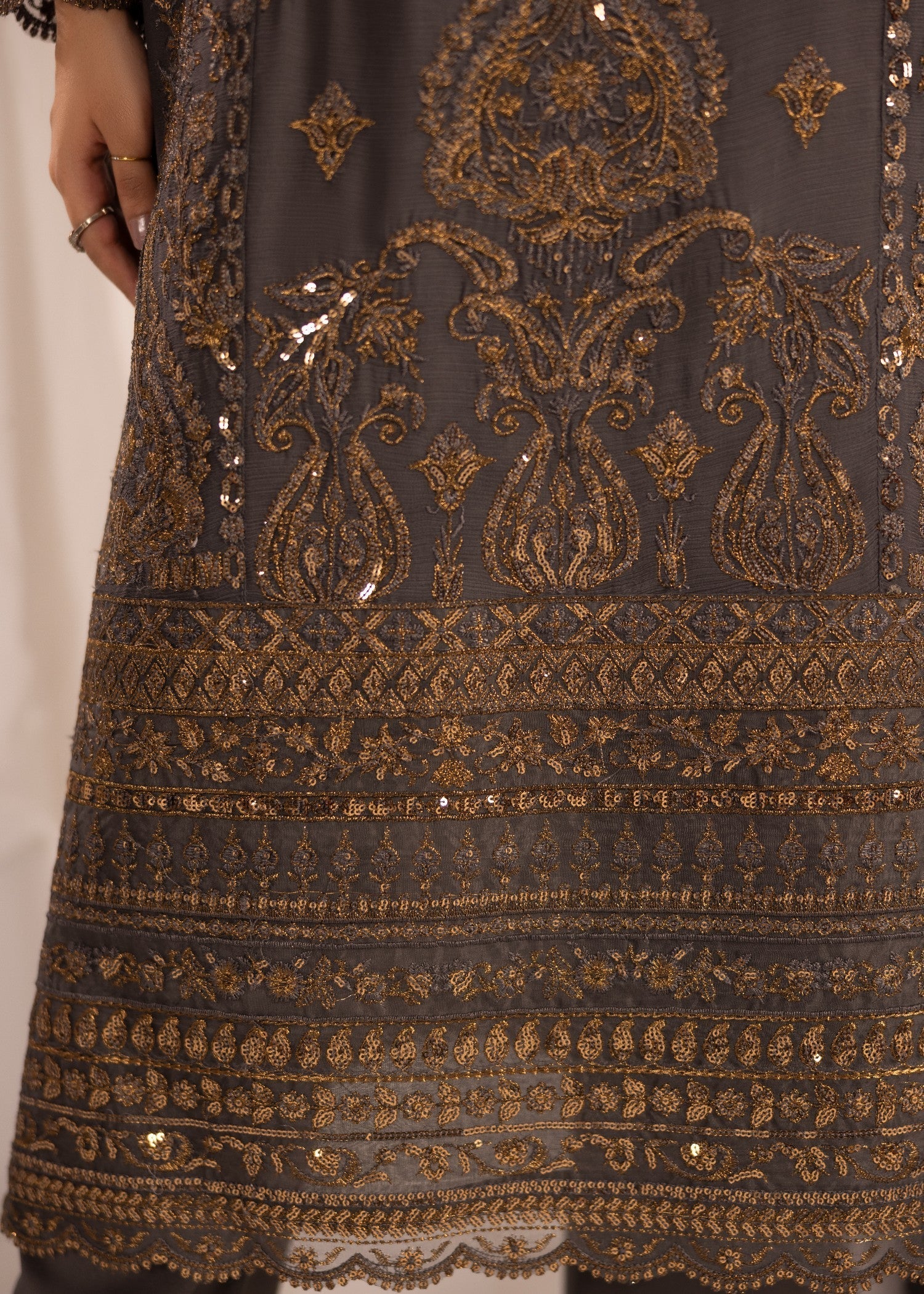 Alyssa GREY SUIT ALN15 Women 3pcs