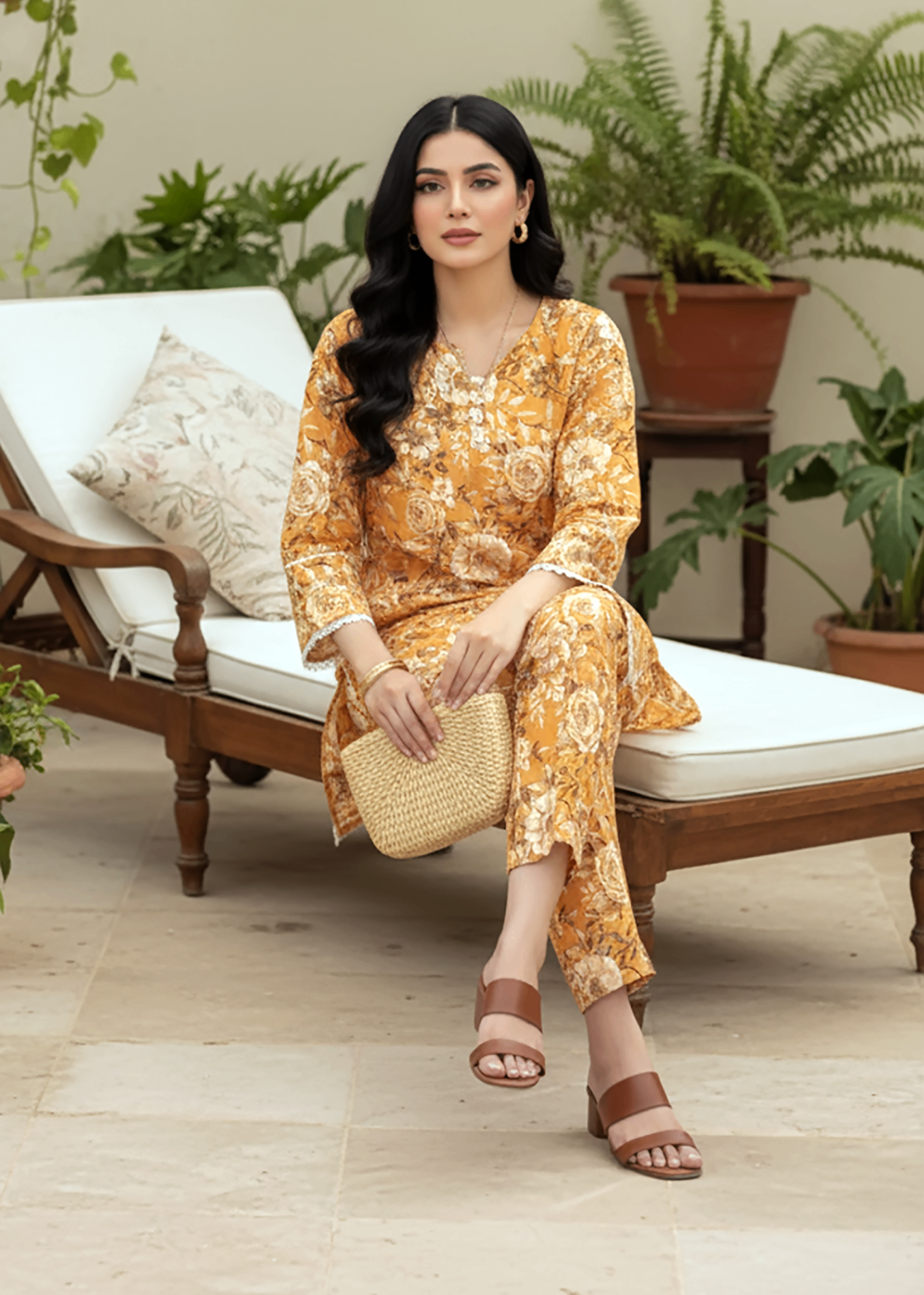 Lakhany Ready to wear Printed Shirt & Trouser (LG IZ 0454 W PRT 2P) Women 2pcs