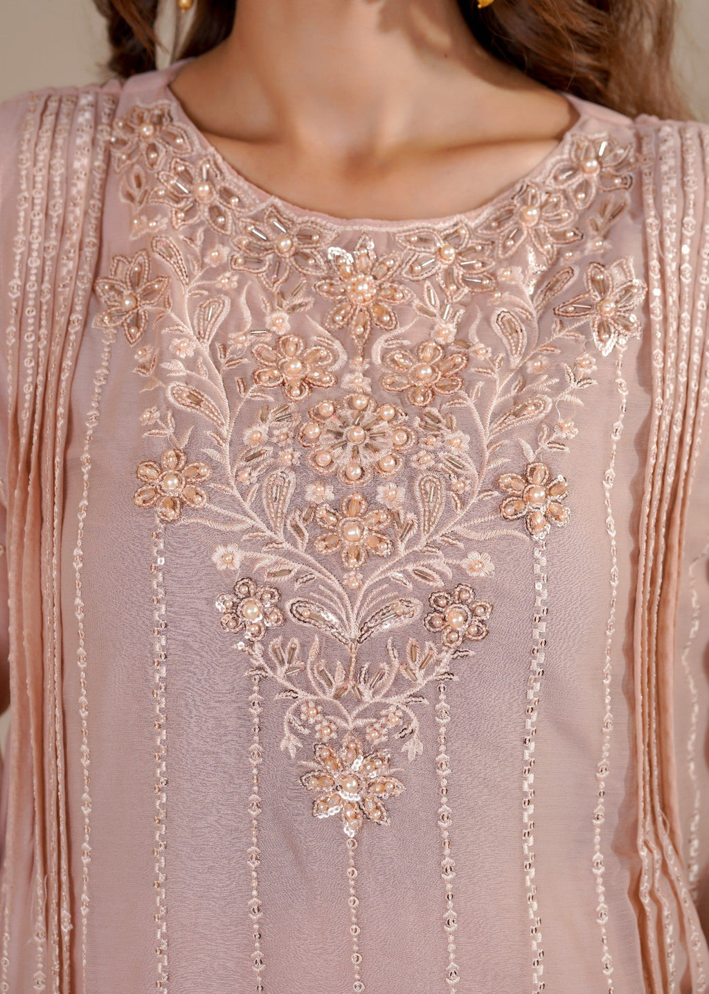 Rangoon Clothing Maheen Peach Women 3pcs