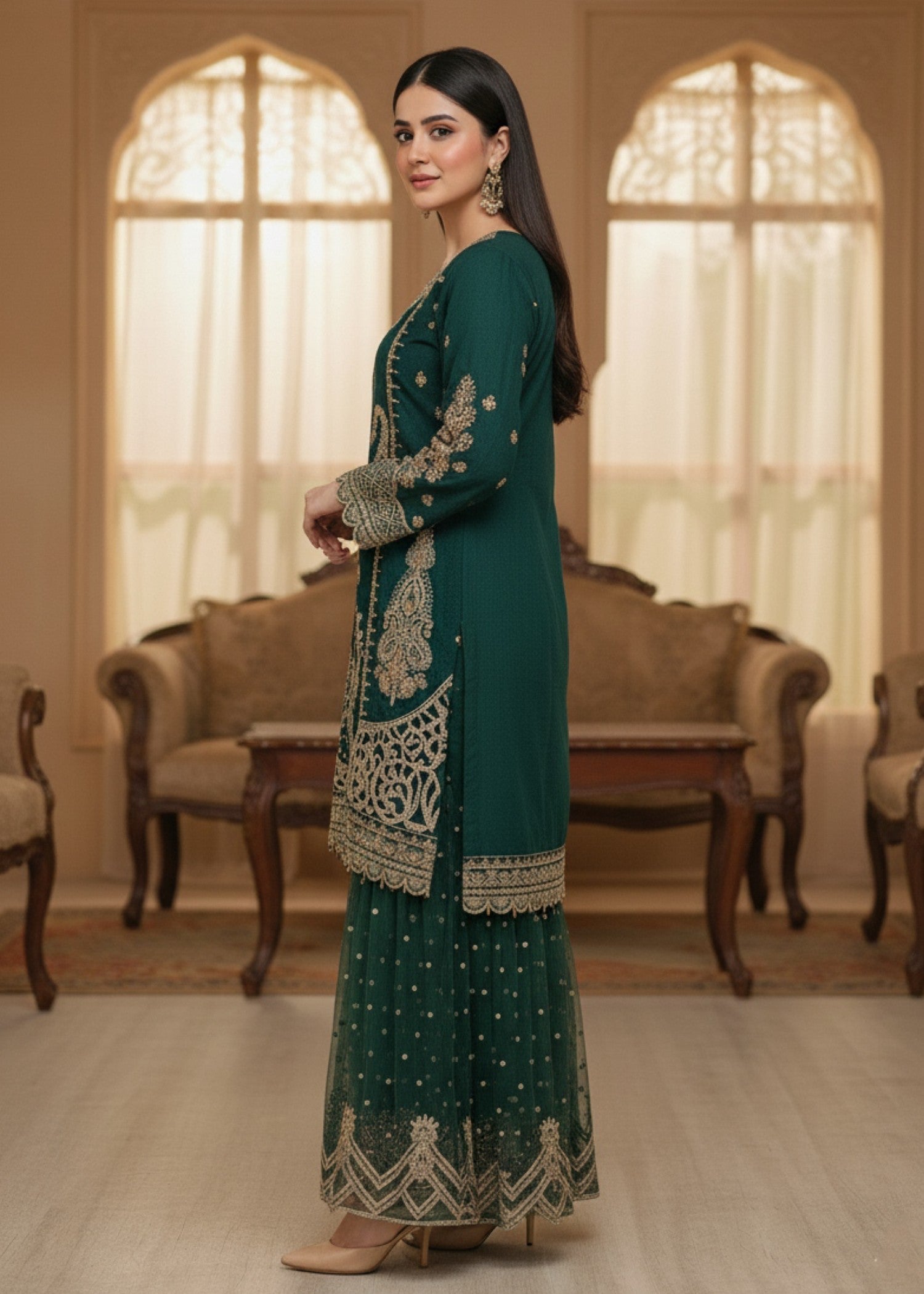 Diara Couture ROUBA US 569 GREEN Women 3pcs