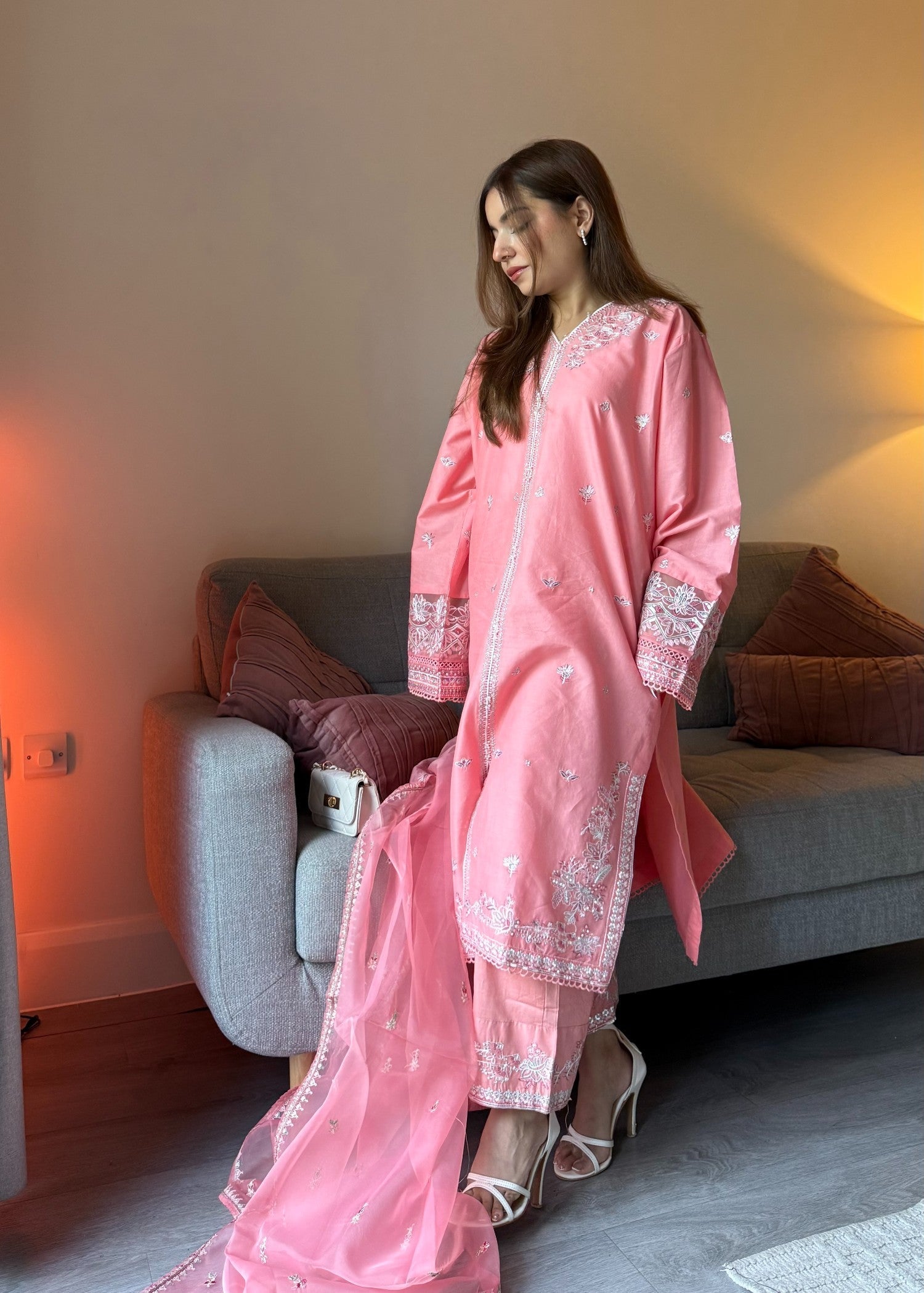 The Turkish Wear Pink Punch Women 3pcs