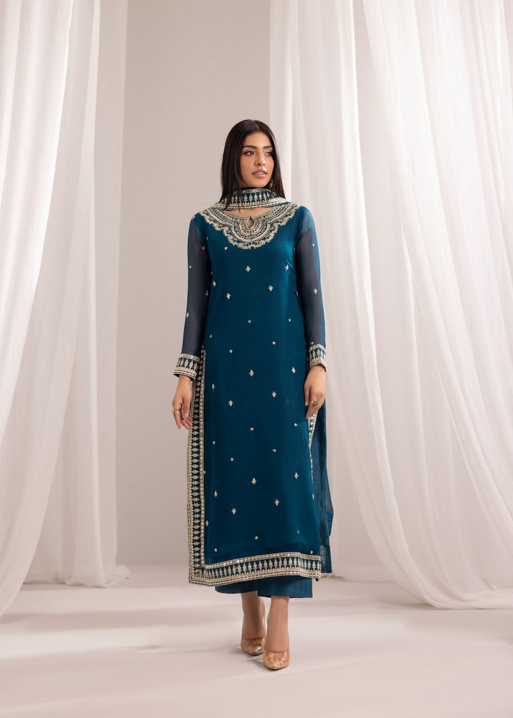 Alyssa TEAL BLUE ALL905 Women 3pcs