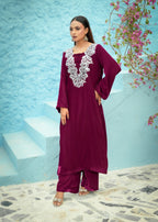 Madiha Gohar Noor e Gulnaar | Embroidered Velvet Suit Women 2pcs