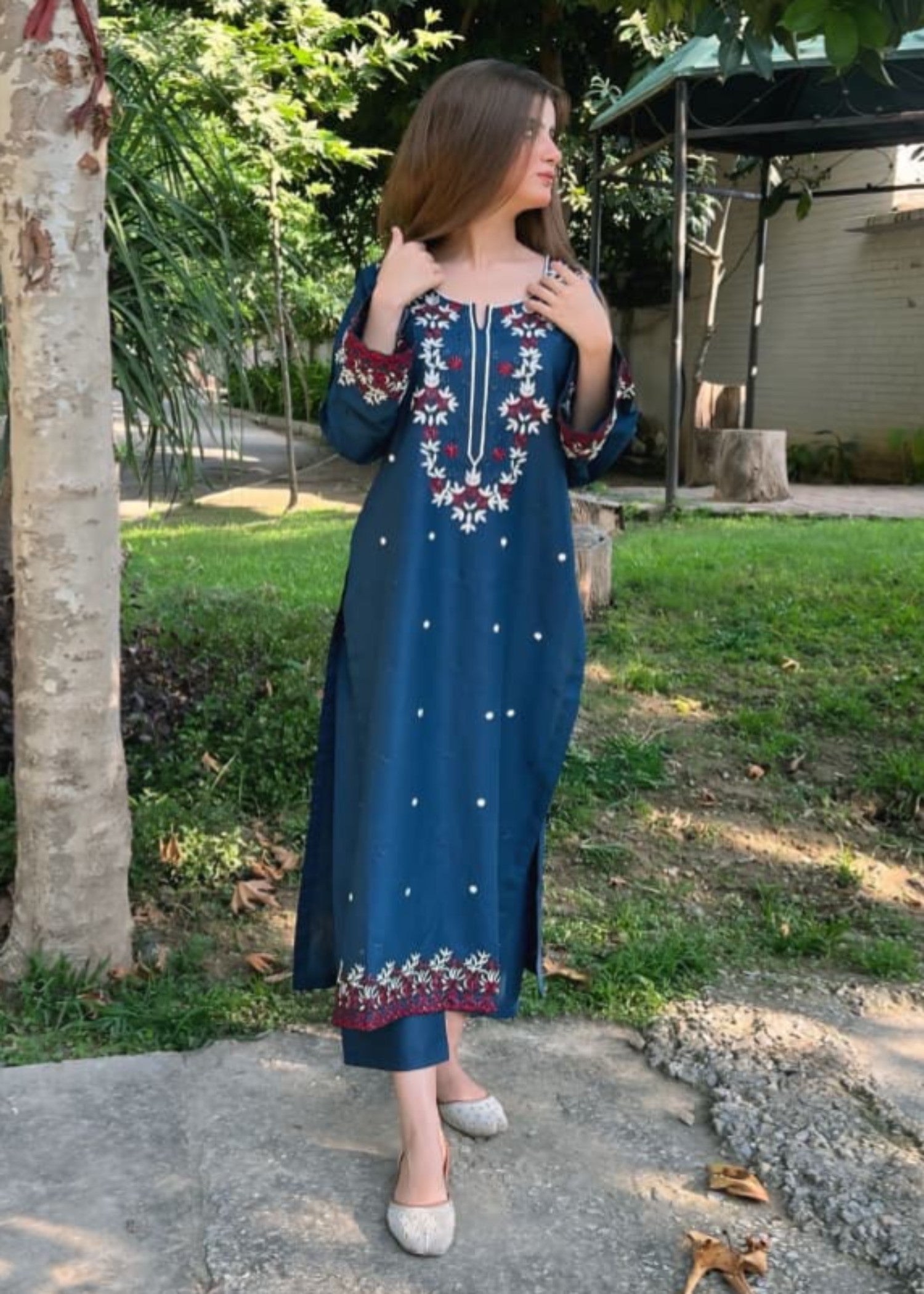 Tehzeeb Libas HEER EMBROIDERED Women 2pcs