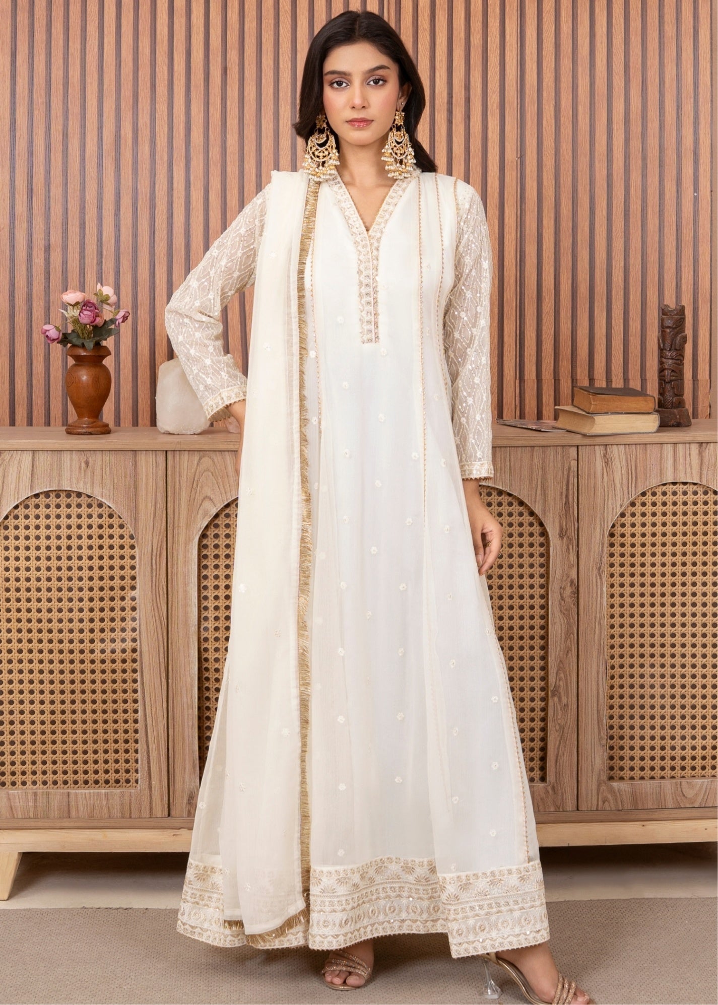 Abaan Zohan Kashish Off White Women 3pcs