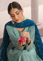 Luxeurs Zebaish Raw Silk Formal Stitched Dress Women 3pcs