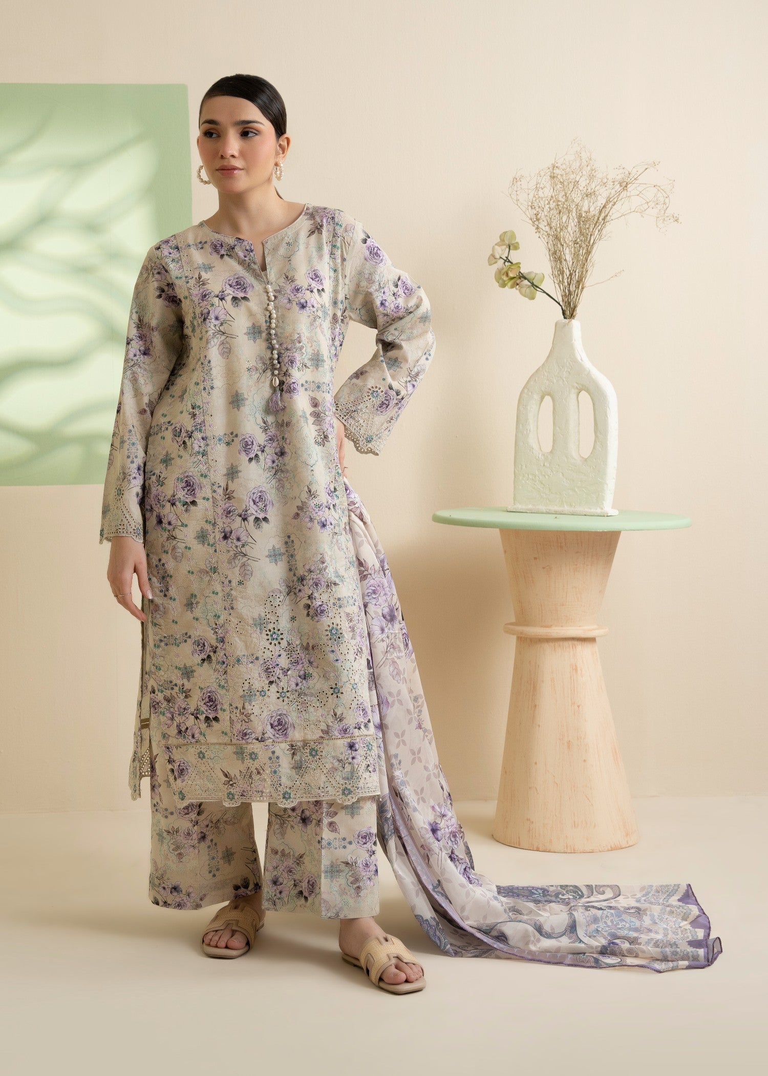 Zellbury WPS2532609 Cream Women 3pcs