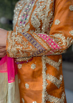 Inaaya Fashion ZOHRA JABEEN RUST Women 3pcs