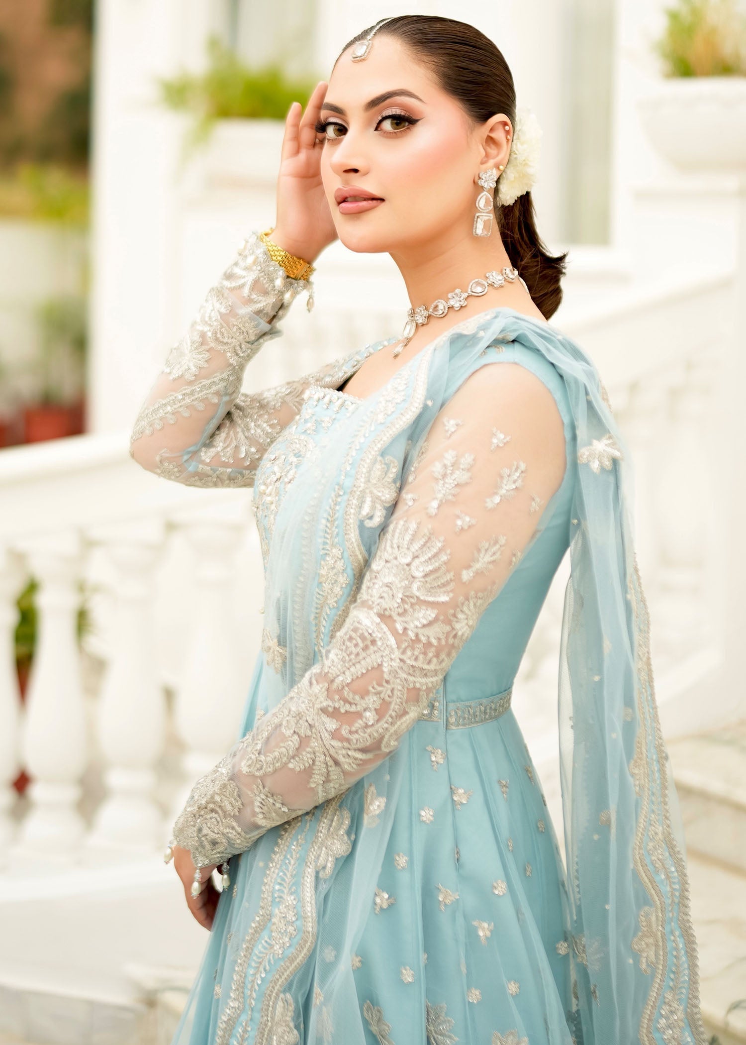 Rang-e-Haya Fiora (Ice Blue) Women 3pcs