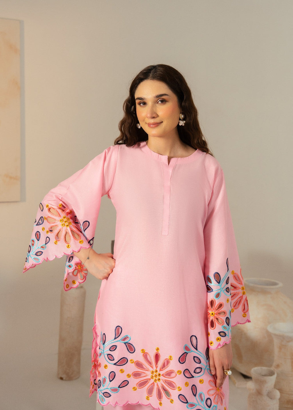 Chaudhary Arts Grace Pink Women 2pcs