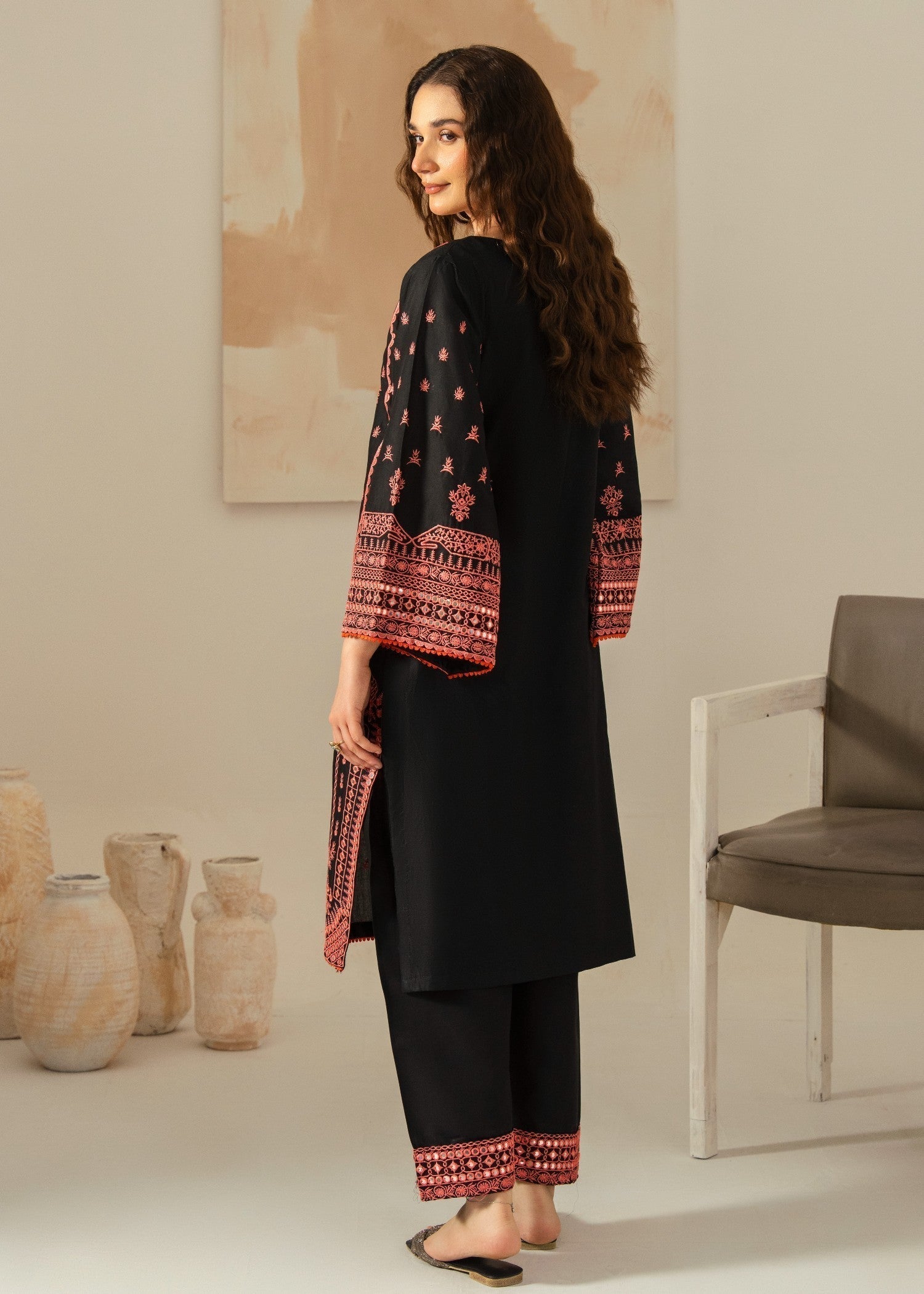 Chaudhary Arts Ajal Embroidered dress Women 2pcs