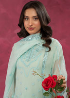 Four Season Boutique ZOBIA GHARARA ICEBLUE Women 3pcs