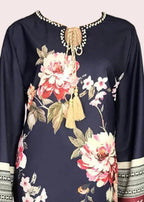 Fabbywear Dori Co ord (Shirt & Trouser) Navy Blue Women 2pcs