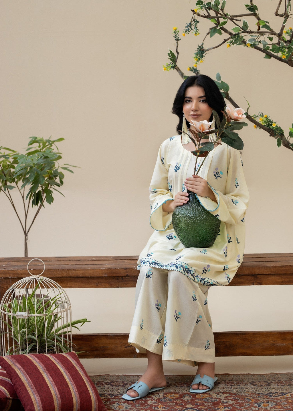 Zoya&Zafar Indigo Mirage Women 2pcs