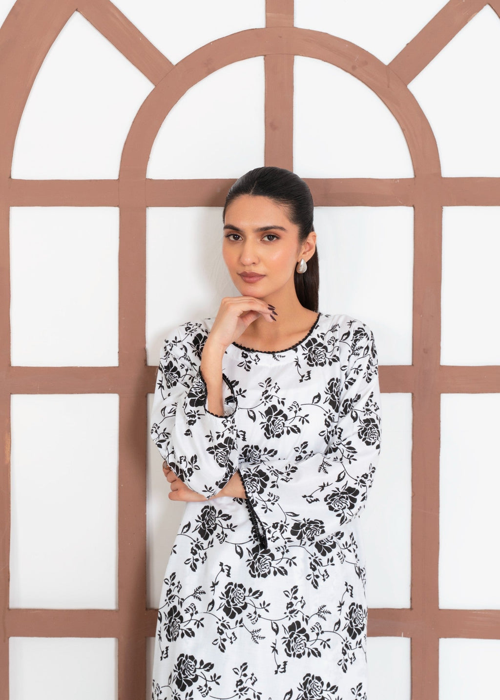 Stylish Collection ROSE WHITE Women 2pcs