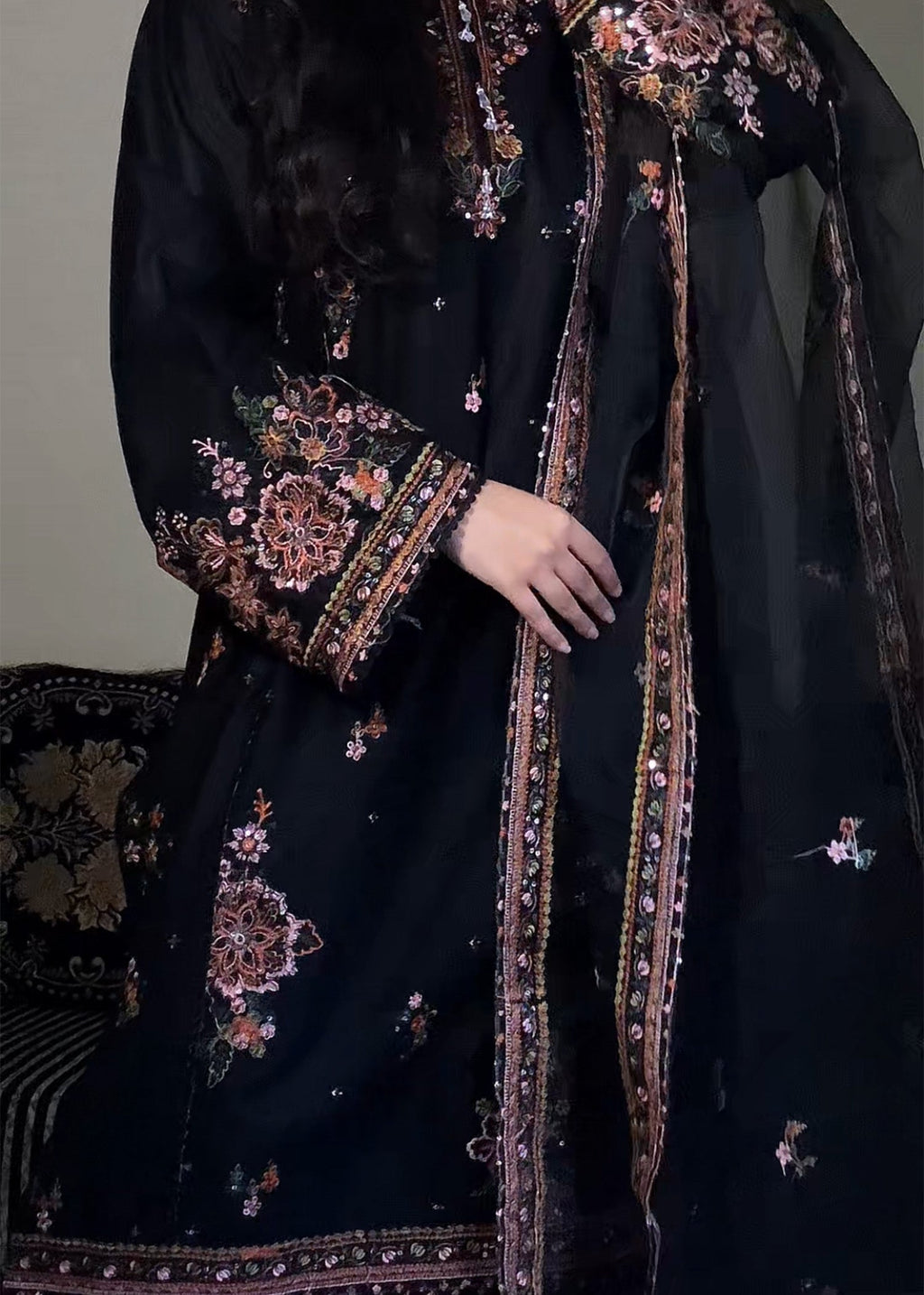 Stylish Collection HAREEM EMBROIDERED Women 3pcs